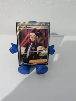 Pokemon Boss's Orders [Corbeau] Trainer Full Art Holo Card Near Mint - Image 1