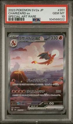 PSA 10 Charizard ex 201/165 Special Art Rare Sv2a Pokemon 151 Japanese - Image 1