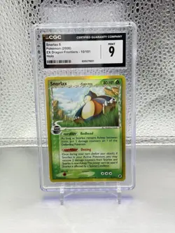Pokemon EX Dragon Frontiers Snorlax Holo Delta Species CGC 9 - Image 1