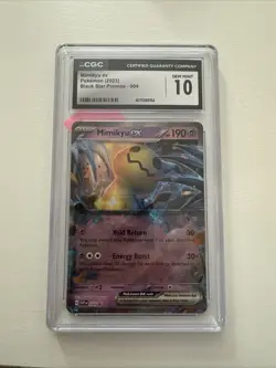 2023 Pokemon Mimikyu EX 004 Black Star Promo Holo CGC 10 GEM MINT - Image 1