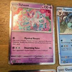 Pokemon TCG SVP EN Eeveelution Sylveon Vaporeon Jolteon Holo Card Lot 6 Cards - Image 5