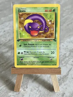 Pokemon TCG Ekans 46/62 First Edition Fossil (English) -LP - Image 1