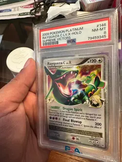 Rayquaza C LV. X 146/147 Holo Rare - Supreme Victors Pokemon TCG - PSA 8 - Image 5