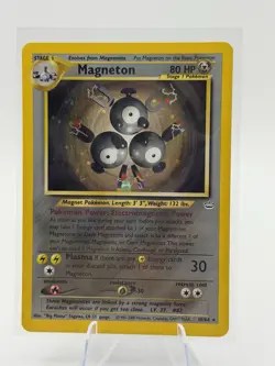 Magneton, Pokemon Lightly Played, Neo Revelation, Holo Rare, 10/64 - Image 1