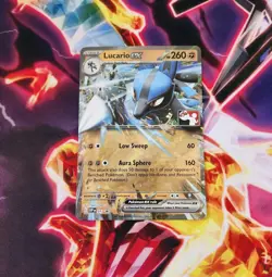 Pokemon TCG - Lucario ex Prize Pack Series 3 - SVP Play! Stamped Promo 017 - NM - Image 1