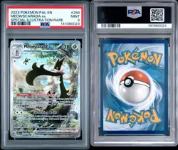 2023 POKEMON PALDEA EVOLVED SPECIAL ILLUSTRATION RARE #256 MEOWSCARADA EX PSA 9 - Image 3