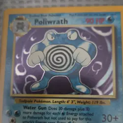 Pokemon Poliwrath Base Set 013/102 Holo Rare Stage 2 90 HP English - Image 1