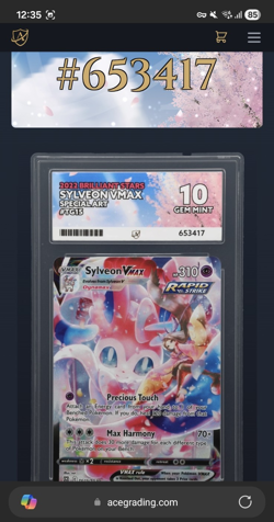 Pokemon TCG Sylveon VMax TG15-TG30 Brilliant Stars Alt Art - Ace 10 Perfect Sub - Image 5