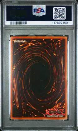 2002 Yu-Gi-Oh! Gaia The Dragon Champion LOB Unlimited REVERSE Secret PSA 8 - Image 2