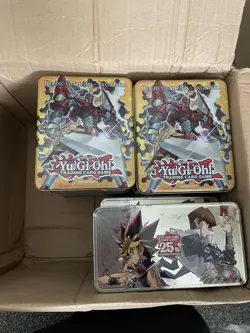 Yu-Gi-Oh Massive CARD Near Mint to Light PlayBulk Joblot Bundle with 9 Tins - Image 1