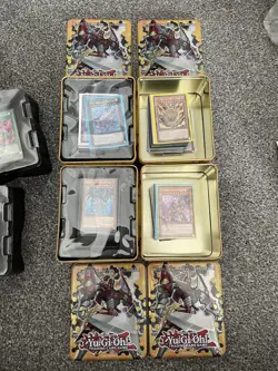 Yu-Gi-Oh Massive CARD Near Mint to Light PlayBulk Joblot Bundle with 9 Tins - Image 3