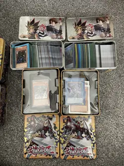 Yu-Gi-Oh Massive CARD Near Mint to Light PlayBulk Joblot Bundle with 9 Tins - Image 4