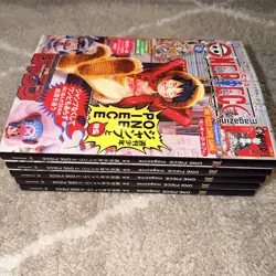 5x One Piece Magazine Volume 20 inc. Sealed Monkey D. Luffy SR ST21-014 Japanese - Image 3