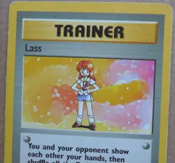 Lass 104/130 Rare Non-Holo Base 2 Set Pokemon Trainer Card LP - Image 2