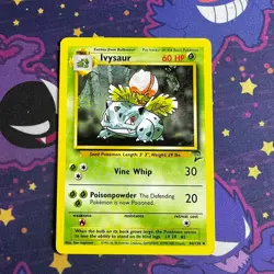 Pokemon Card Base Set 2 Ivysaur 44/130 LP - Image 1