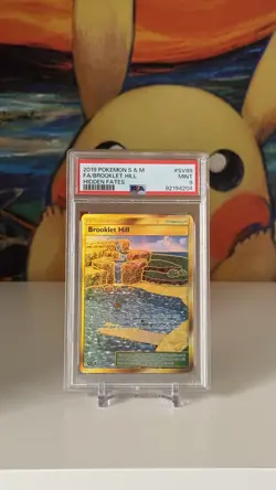 2019 Pokemon Hidden Fates TCG Brooklet Hill Gold Card PSA 9 (READ DESCRIPTION) - Image 1