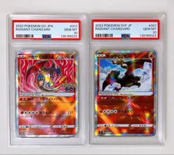 PSA 10 Radiant Charizard Sequential Number Set Pokemon Card Japanese - Image 1