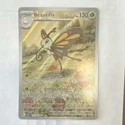 Pokemon Beautifly Full Art Holo Rare Card 219/217 ASC Set 2026 English - Image 1