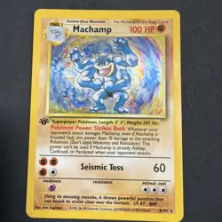 Machamp - 8/102 - Pokemon Base Set Unlimited Holo Rare Card WOTC LP - Image 1