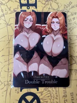 Orihime & Rangiku BLEACH “DT” Hentai Anime Doujin Waifu ACG Custom Card - Image 1