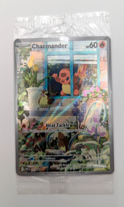 Sealed Charmander 044 Scarlet & Violet Black Star Promo Card Obsidian Flames - Image 2