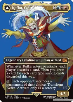 Kefka, Court Mage (0398) (Borderless) [FIN - 398] - NM [Normal] TCG MTG - Image 1