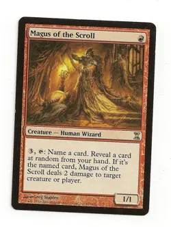 MTG 4X ** MAGUS OF THE SCROLL**X4 Magic Time Spiral - Image 1