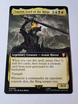 Sauron, Lord of the Rings (Extended Art) Commander: the Lord of the Rings: Tales - Image 1