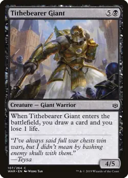 MTG Tithebearer Giant - War of the Spark - 107/264 Regular Common - Image 4