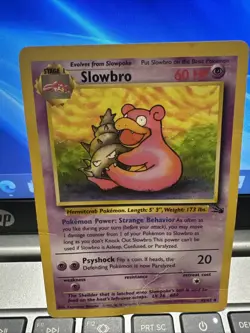 Slowbro Fossil 43/62 WOTC Vintage Pokemon Card - Image 1