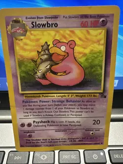 Slowbro Fossil 43/62 WOTC Vintage Pokemon Card - Image 3