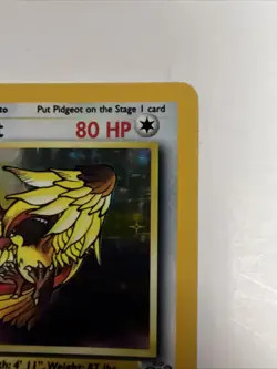 Pokemon TCG Pidgeot Jungle 8/64 Holo Unlimited Holo Rare LP - Image 2
