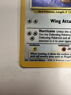 Pokemon TCG Pidgeot Jungle 8/64 Holo Unlimited Holo Rare LP - Image 4