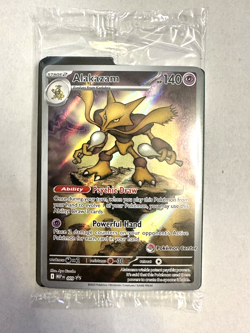 Pokemon TCG Alakazam 009 Pokemon Center Stamped Promo SEALED Mega Evolution NM - Image 1