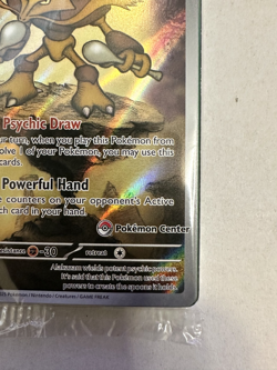 Pokemon TCG Alakazam 009 Pokemon Center Stamped Promo SEALED Mega Evolution NM - Image 2