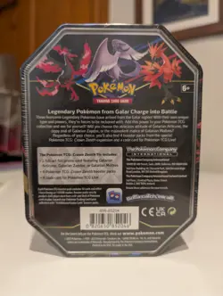 Pokemon Crown Zenith Galarian Articuno 4 Pack Tin TCG Brand New Sealed LOT 2 - Image 2