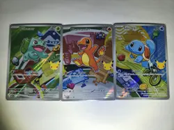 Pokemon 2026 First Partner Illustration Collection Series 1 037 038 039 NM - Image 1