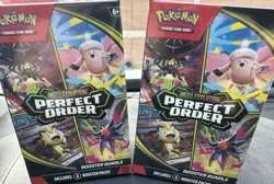 2 SEALED Perfect Order Booster Bundle, 6 Packs Each, 12 Total, Pokemon TCG! - Image 1