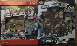 Pokemon Black & White Bolt Flare Poster Collection Binder Collection Lot - Image 1