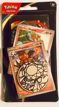 Pokemon TCG Phantasmal Flames - 2x Premium Checklane Blister (Greedent+Magcargo) - Image 3