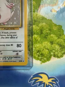 Pokemon Chansey 3/102 Base Set Holo Rare English 1999 LP Vintage WoTC - Image 5