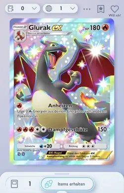 Pokemon TCG Pocket Shiny Glurak Ex - Shiny Charizard Ex [Ger] - Image 1