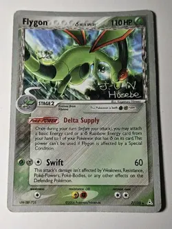 Pokemon TCG - Flygon ex Delta Species 7/110 - World Championship 2007 MP - Image 1