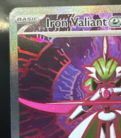 Pokemon TCG Iron Valiant Ex 157/131 SIR Prismatic Evolutions NM - Image 2