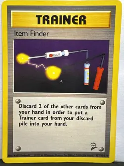 Pokemon TCG Trainer Item Finder 103/130 Card, Base Set 2, Rare - Image 1