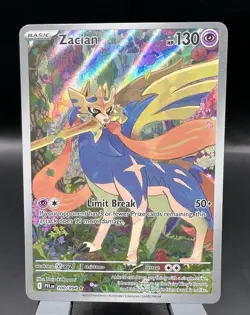Zacian 100/094 IR Pokemon Phantasmal Flames Near Mint - Image 1
