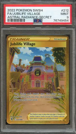 PM - 2022 - POKEMON SWORD & SHIELD ASTRAL RADIANCE - JUBILIFE VILLAGE - PSA 9 - Image 1