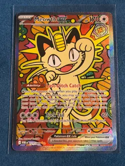 Pokemon Meowth ex Full Art Holo SIR 121/088 Perfect Order | Secret Rare NM/M - Image 1