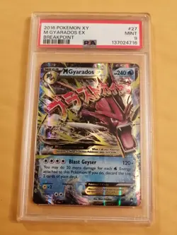 Pokemon M Gyarados EX 2016 Breakpoint Holo 27/122 Mega PSA 9 - Image 1