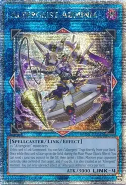 Yugioh! LP Altergeist Adminia - DUNE-EN047 - Quarter Century Secret Rare - 1st E - Image 1